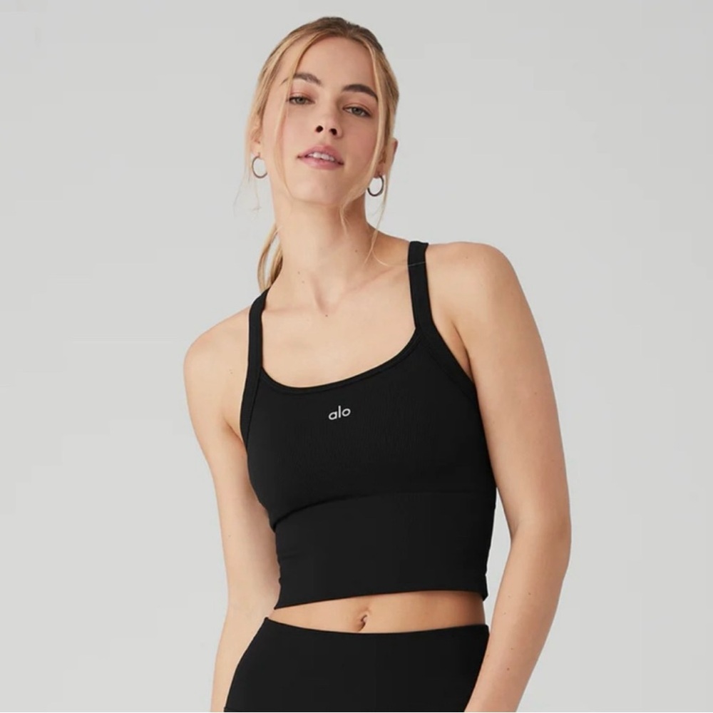 Alo Yoga Seamless Ribbed Favorite Bra Tank